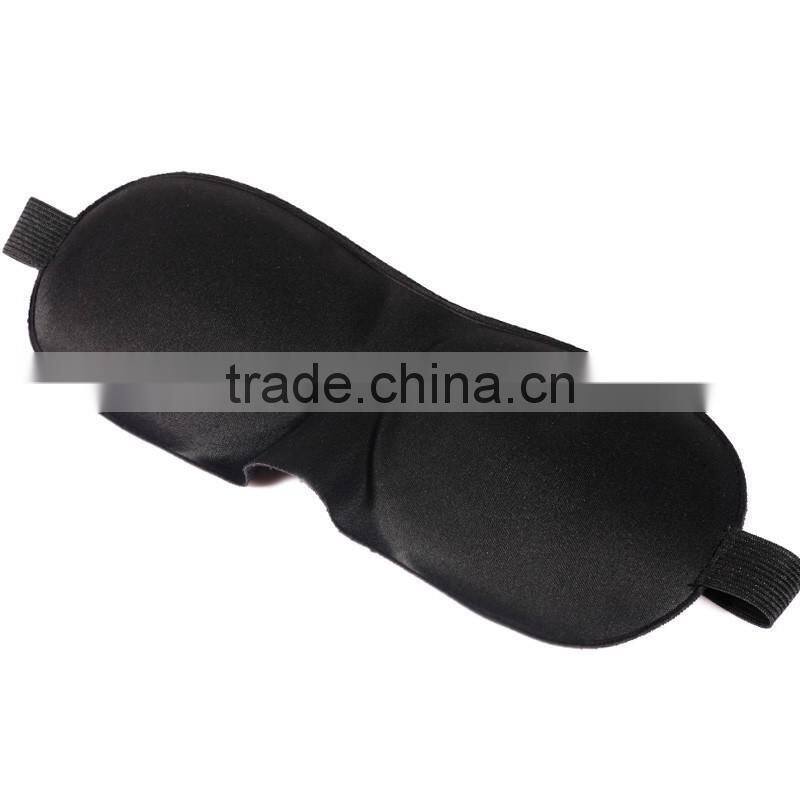 Hot Sale Travel Rest 3D Sponge EyeShade Sleeping Eye Mask Cover Sleep Blindfolds For Health Care To Shield The Light Black