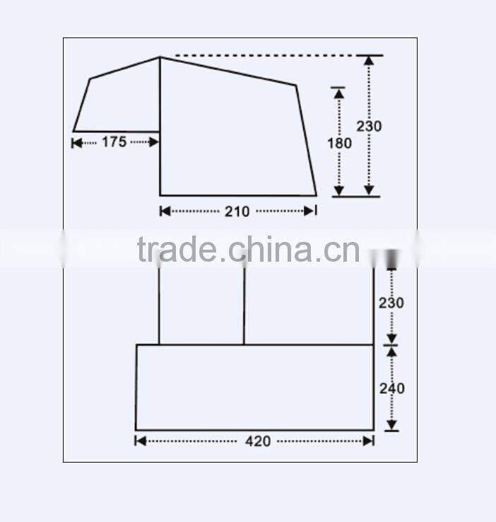 4wd offroad hard floor camper trailer tent for sale
