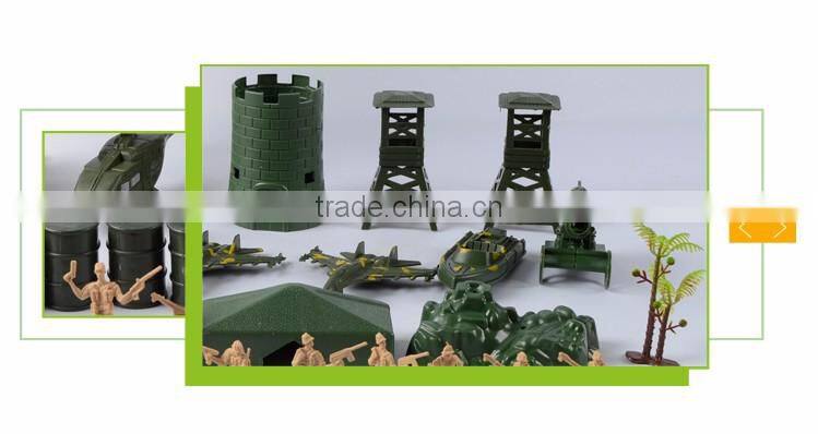 Wholesale military base set kids play plastic soldier toys