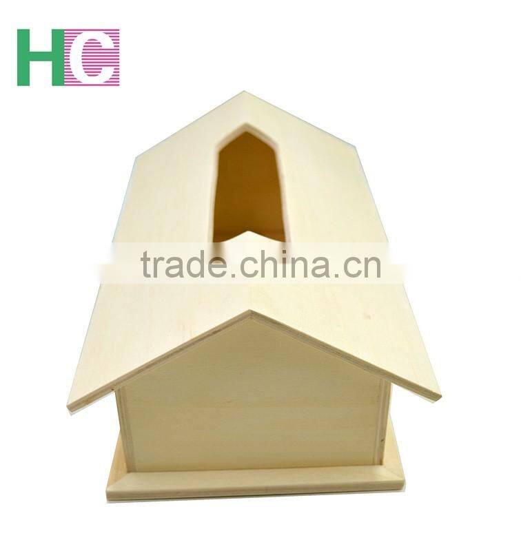 new design natural wooden tissue box