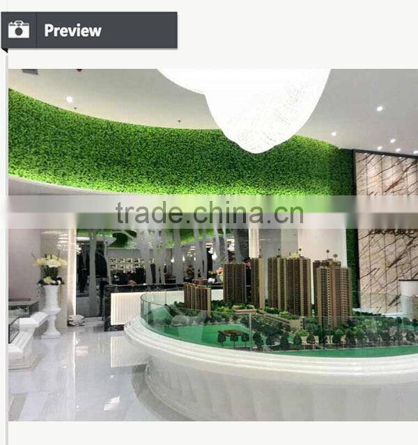 High quality plastic green wall tiles artificial green wall