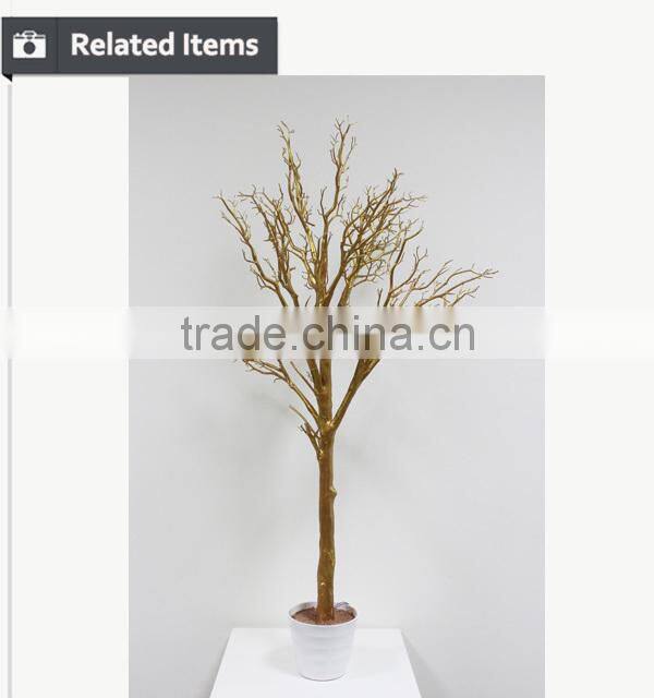 Factory direct christmas centerpiece unique wedding favors white dry tree for showcase decoration