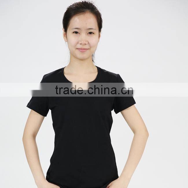 Custom Logo Blank Short V-Neck T-Shirt