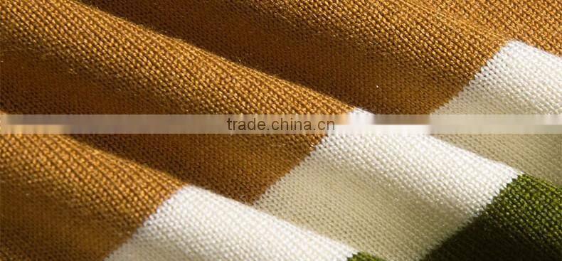 men long sleeve stripe performance polo shirt