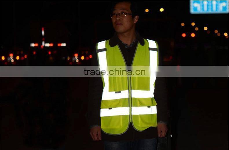 2017 ZX Men's reflective tape workwear working vest