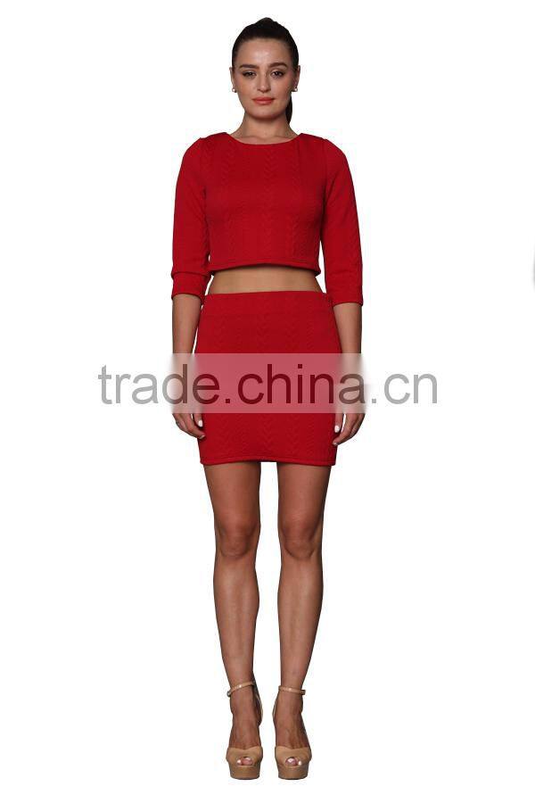 2014 New Fashion Design Lady Top Cotton Top for Women