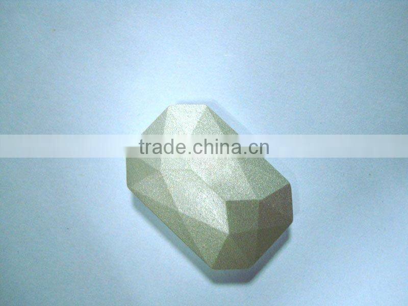 crystal loose bead rectangle with eight angles