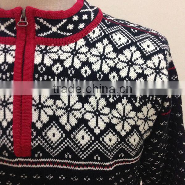 Mens jacquard sweater