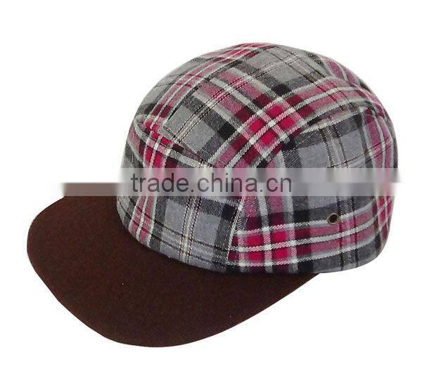 Hot selling wool suede 5 panel cap wholesale custom