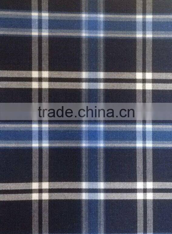 ready goods, check bamboo shiritng fabric with hot selling in vietnam