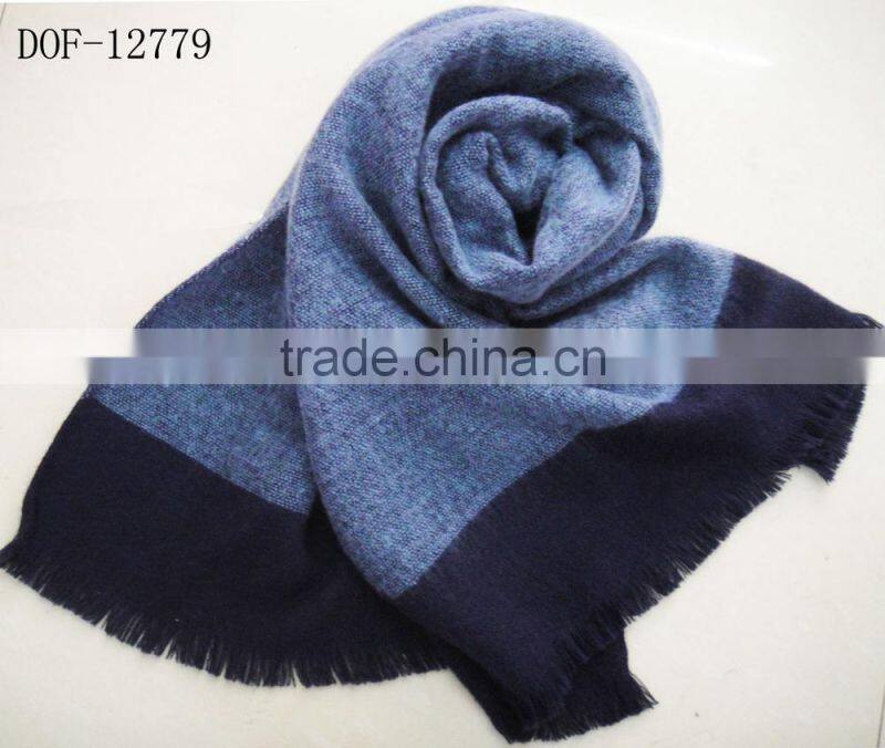 Fashion plain winter knit acrylic warm pashmina shawl