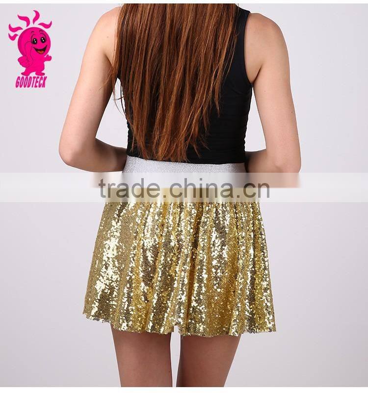 Latest skirt and blouse sexy pictures of mature women with short sequined tutu skirt