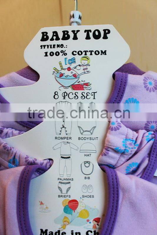 Latest Design New Born Baby Winter Clothing Set Knitted Printed Long Sleeve Romper 8 Pcs Set 8TB1-59