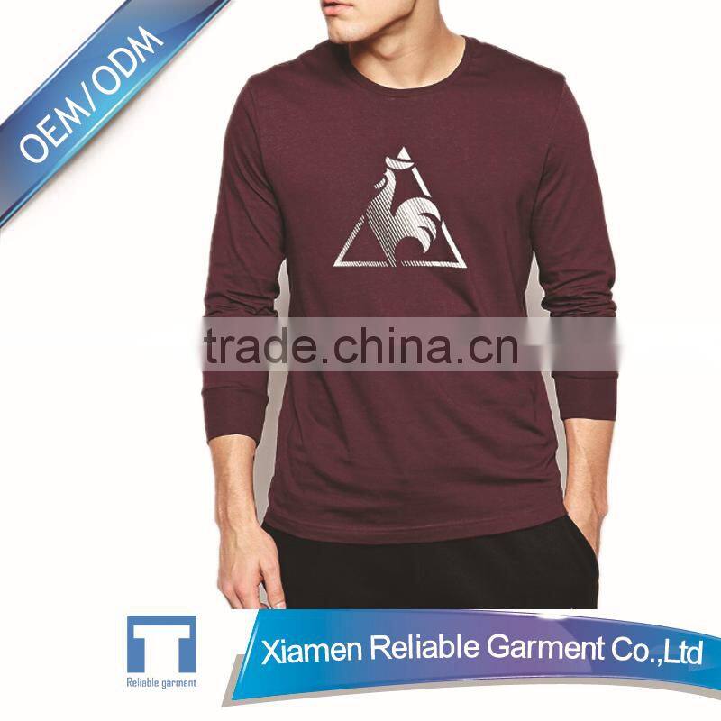clothing for men 2016 custom design long sleeve t-shirt for men china supplier