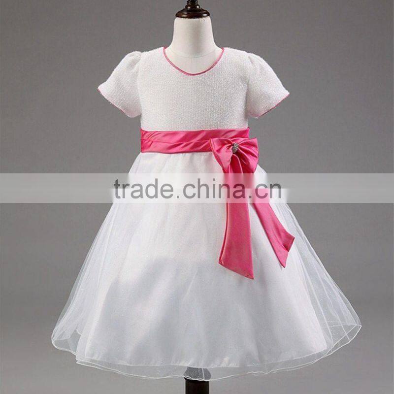 New girls party dresses summer sleeveless lace muslim wedding dress