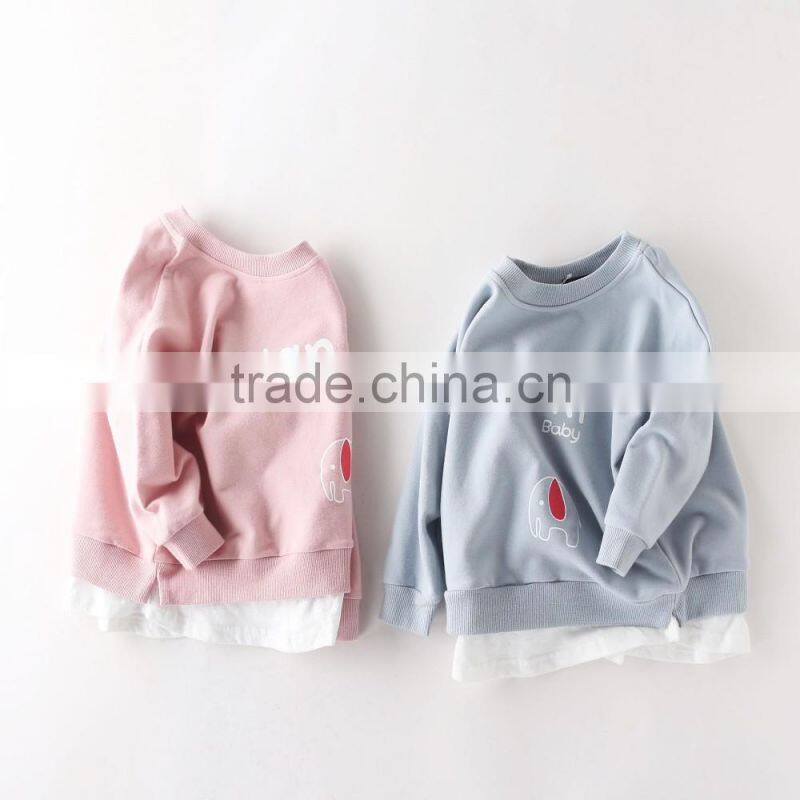 S33026W Hot sale 2017 new girl spring autumn hoodies children corlorful outwear hoodies