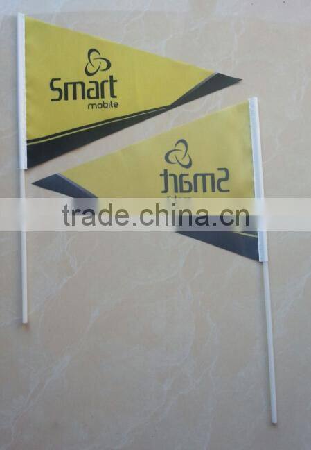 high quality design polyester hand flag