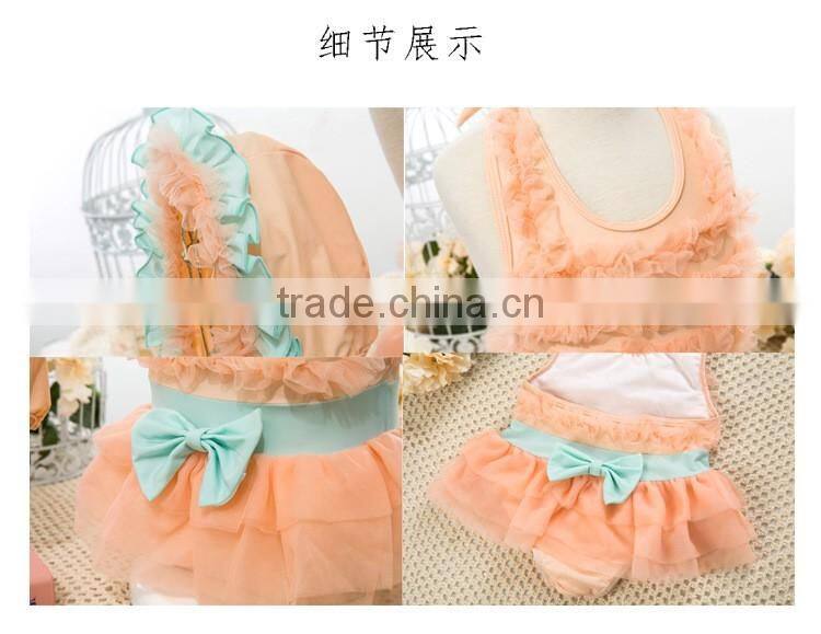 2016 Children swimwear children swimwear piece girl swimsuit