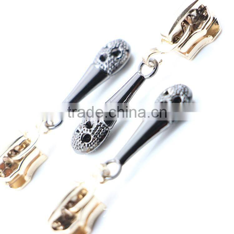 High Quality Water Type Golden Silver Metal Zipper Puller