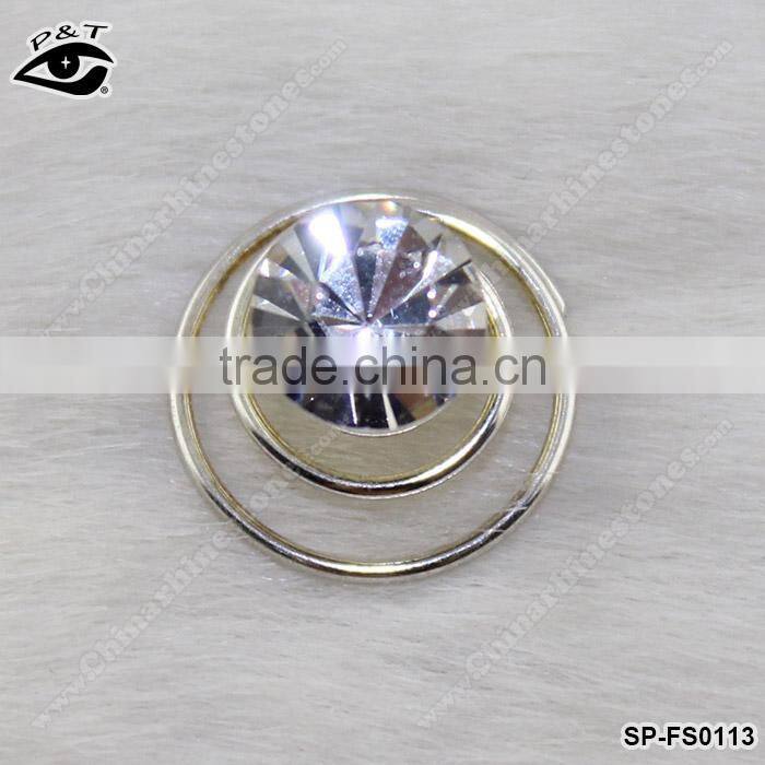 Rhinestone Diamond Round Shape Hairpins Screw Hair pins for bridal Decoration
