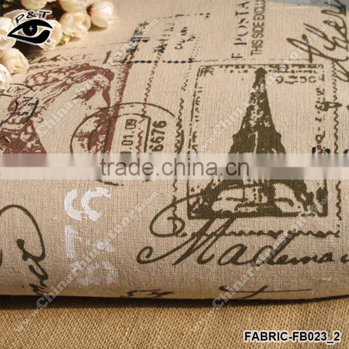 5m/pack cotton linen fabric 150cm Stamp Design Printed Canvas Fabric Zakka Fabric Household DIY Textile