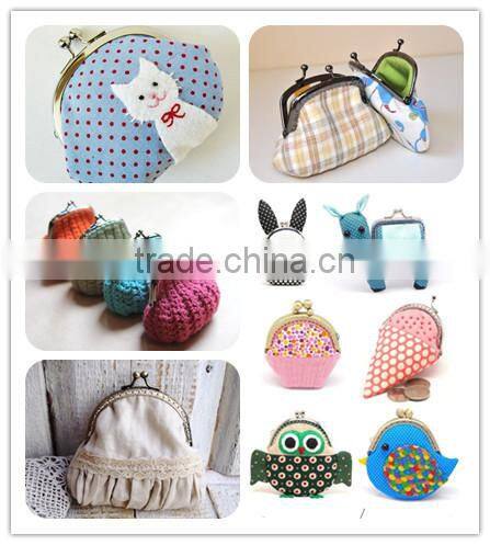 Vintage Brass Heart Closure Handmade Sewing Coin Purse Frame