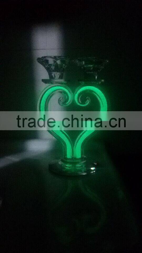 New product crystal candle holder can light in night
