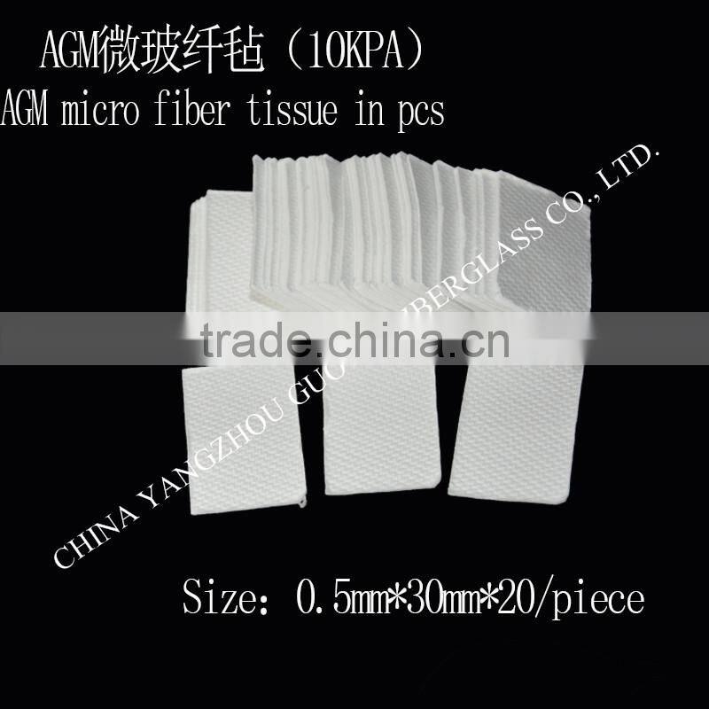 different size of AGM micro fiber tissue in pieces
