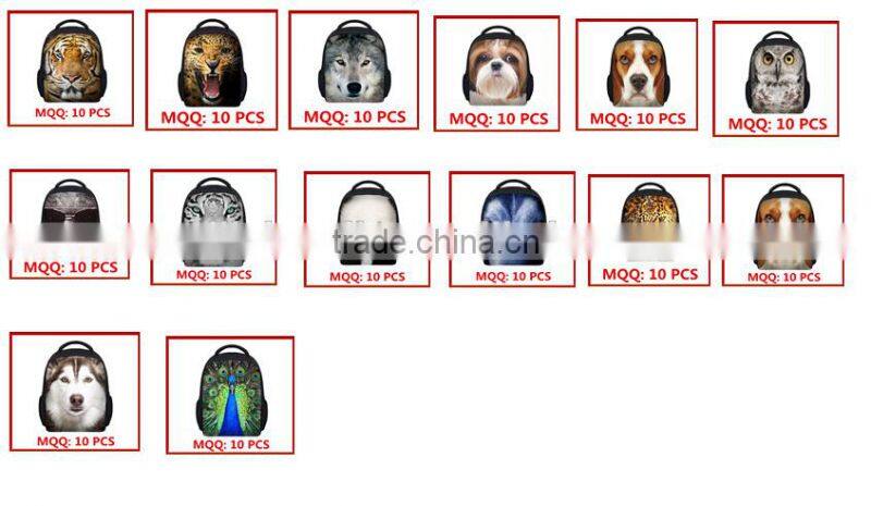 Animal Panda Face 3d Backpack For Kids/3D Printed Fashionable Backpack/3D Printing Trendy Cool Custom Backpacks