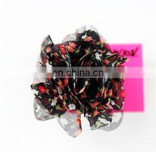 Fashion Personality Sweet Style Flower Chiffon Women's Stretch Finger Ring