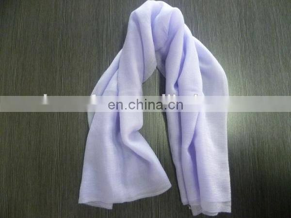 Manufacturer many colors woven pattern light weight pure 100%cashmere stoles