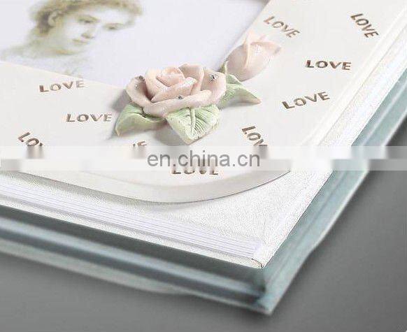 rose design Graceful signature guest book wedding gifts