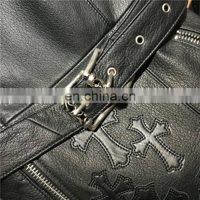 Wholesale New Product Sheep Skin Leather Coats Fashion Genuine Long Leather Coat