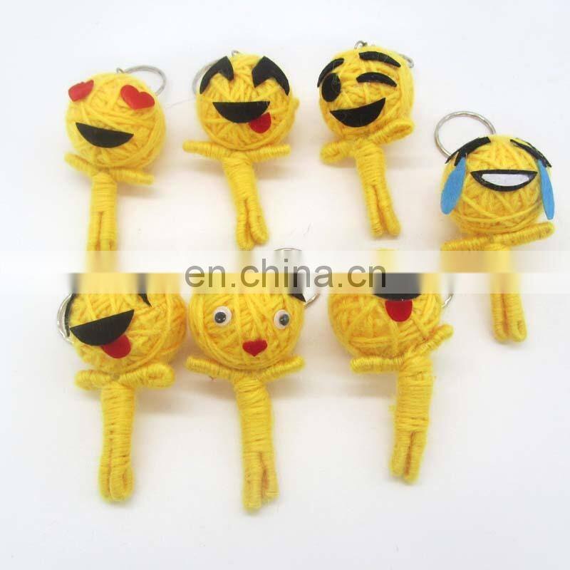 2017 Creative Emoji Voodoo Dolls Key Ring For Halloween