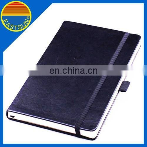 Office A4 hardcover PU notebook with elastic band
