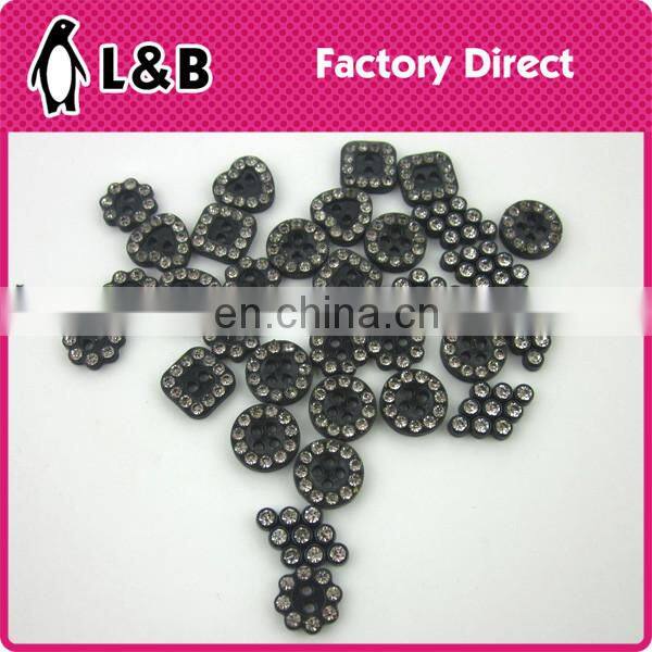 wholesale 20L black plastic with crystal stone lady shirt button