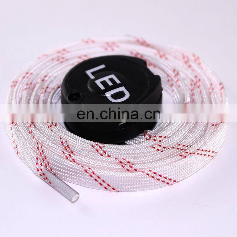 NEW arrival rechargable led shoelace electric shoelaces nylon led shoelace