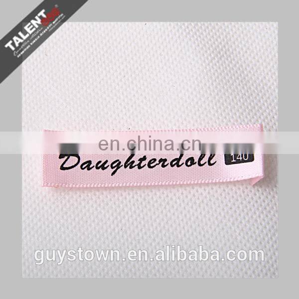 custom garment satin clothing label printing