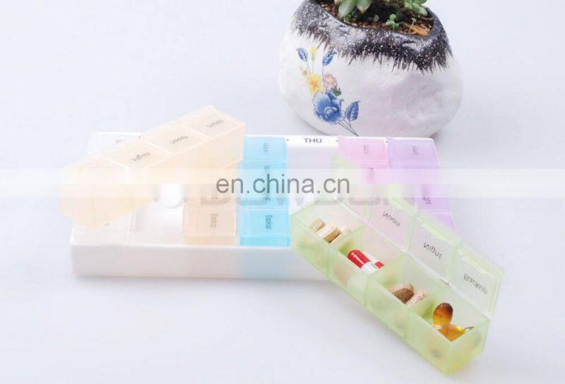 Promotion Gift Plastic Pill Storage Cases Colorful Medicine Box
