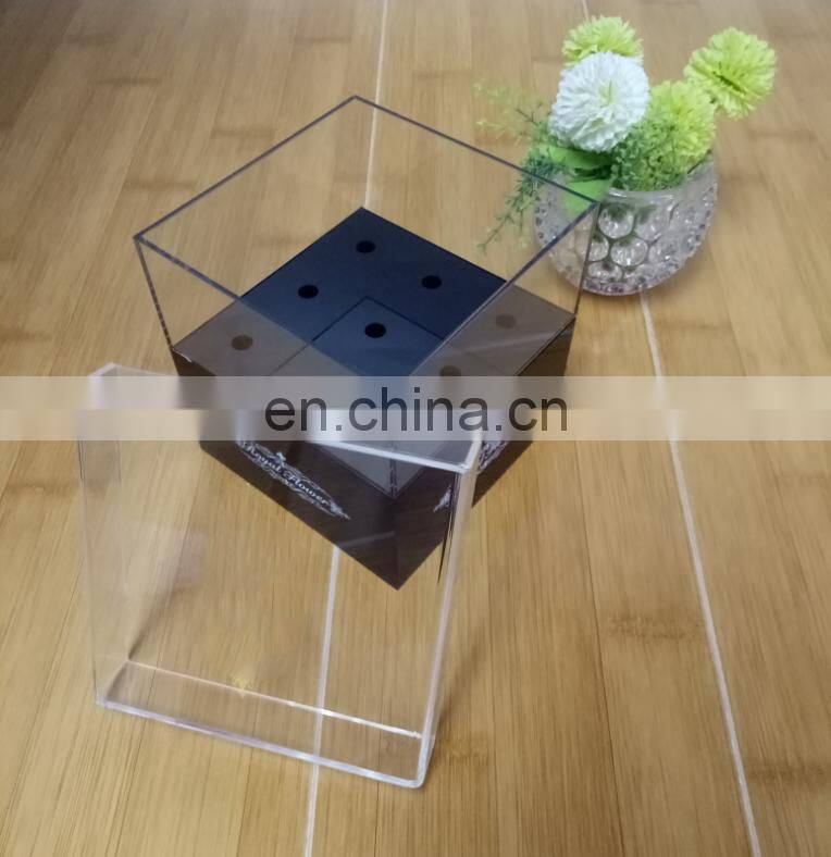 new style flower box luxury music acrylic flower box