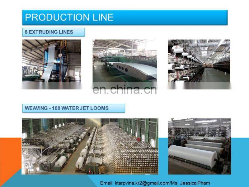 Made in Vietnam PE Tarpaulin, Korea Standard