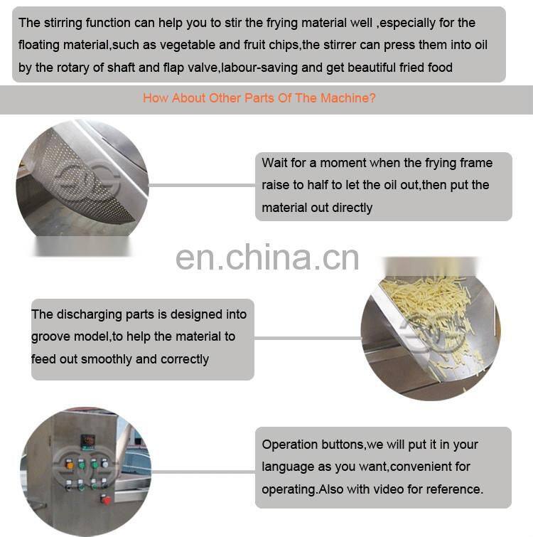 Multifunctional Industrial Gas And Electric Fryer Potato Chips Frying Machine