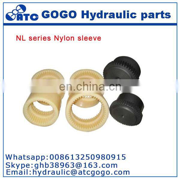 Nylon sleeve internal gear coupling NL8, hydraulic pump coupling, NL3, NL4.NL5, NL6, NL7
