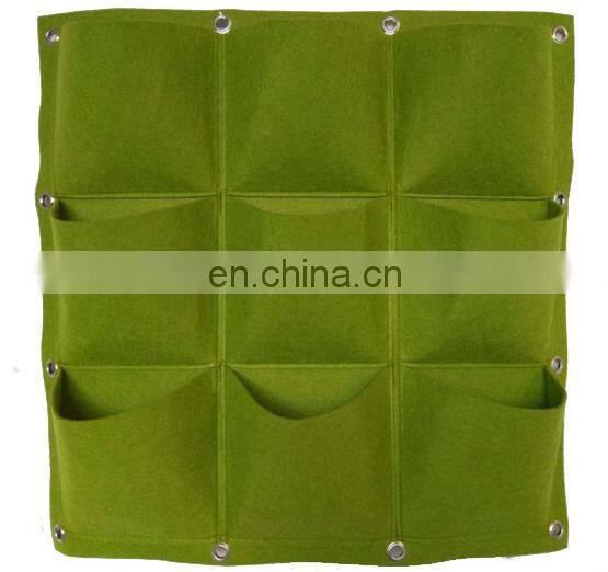 Felt Fabric Handle Vertical Wall Garden Planter Hanging Garden Grow Bags for Flower Vegetable