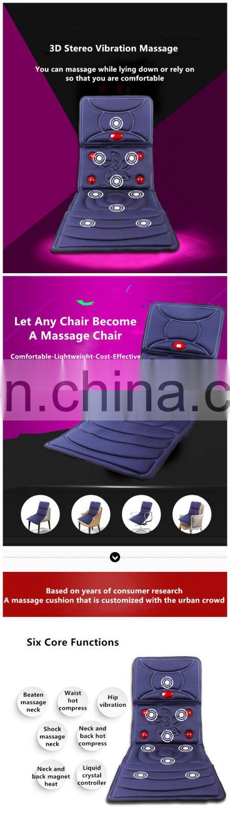 electric heating car seat cushion massage shiatsu massage cushion for chair car and home