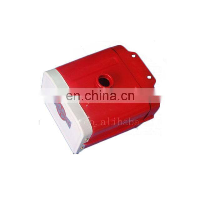 Plastic fuel tank for agricultural tractor