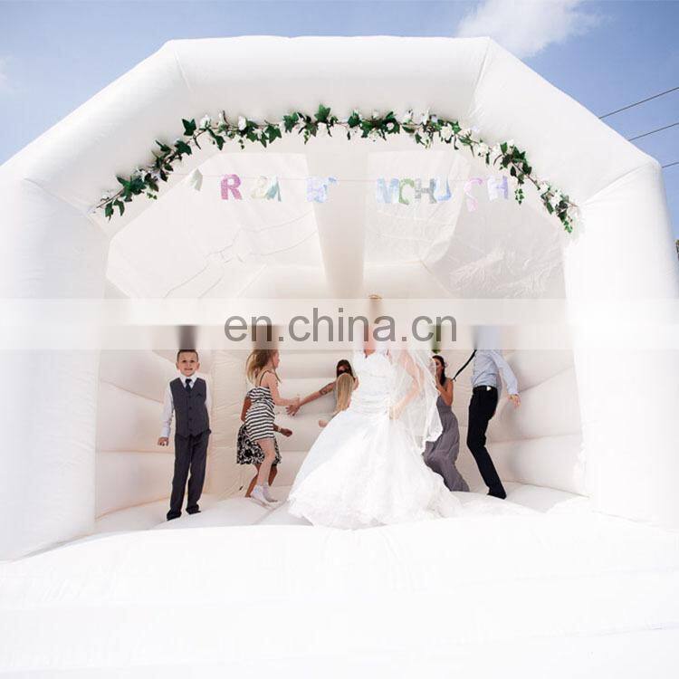 HOT Sale New Commercial Inflatable White Bouncy Bounce House Jumping Castle Sport for Wedding Party