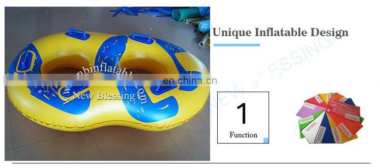 Hot-sale safe colorful inflatable swimming ring/laps/tube with handle