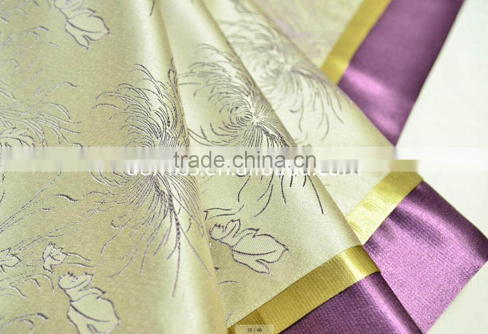 High quality 100% polyester permenant flame retardant hotel bed runner bed scarf bed throw