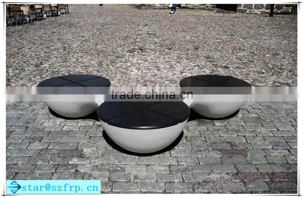 Fiberglass outdoor park chairs